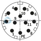 technical illustration-R901388132-Size 50, A → B, B → A, integrated electronics, 24 V DC