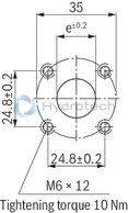 technical illustration-R900984025-Internal gear pump, size 20, pressure 350 bar for industrial applications, open circuit
