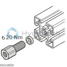 technical illustration-3842535719-Connection screw fitting M12-1/4"