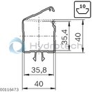 technical illustration-3842535676-Cover cap for cable duct 45x45, N10