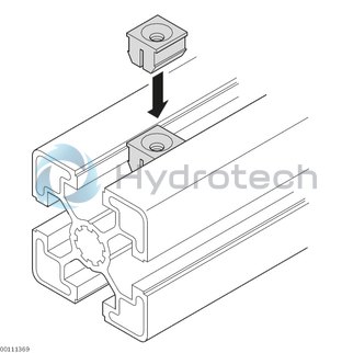 technical illustration-3842111988-Straddling nut 10 mm slot M5