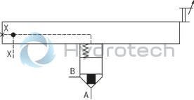 technical illustration-R900912728-Size 32, symbol H2, hydraulically actuated
