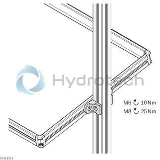 technical illustration-GUSSET R40X43-Bracket R40x43 set (standard)