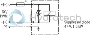 technical illustration-R901025350-Size 6, P → A, P → B / A → T, B → T, electrical with external electronics, 24 V DC