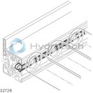 technical illustration-IDLE ROLLER-EcoFlow roller – steel, galvanized, EL = 525