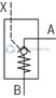 technical illustration-R901070943-Size 40, A &rarr; B, hydraulically actuated