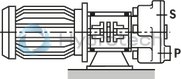 technical illustration-R900490630-Radial piston pump, size 1.0 ccm, pressure 450 bar for industrial applications, open circuit
