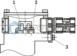 technical illustration-R901025350-Size 6, P → A, P → B / A → T, B → T, electrical with external electronics, 24 V DC