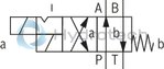 technical illustration-R901179659-Direct operated directional seat valve with solenoid actuation Porting pattern according to ISO&nbsp;4401-03-02-0-05 (with locating hole) Air-gap DC solenoid Electrical connection as individual connection Blocked port is leak-free closed Safe switching also with longer standstill periods under pressure