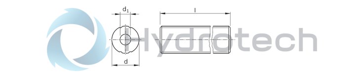 technical illustration-R072401302-Solid shaft (heat-treated steel), D4-13-600