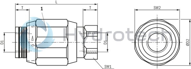 technical illustration-R900423328-Size 20, A &rarr; B, mechanically actuated