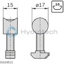 technical illustration-BOLT CONN-Bolt connector D17x15
