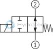 technical illustration-R901069975-Pilot control valve Mounting cavity&nbsp;R/T-8A Direct-controlled directional slide valve with solenoid actuation Flow possible in both directions Positive overlap prevents switching shocks Wet-pin DC solenoids Solenoid coil can be rotated With concealed manual override