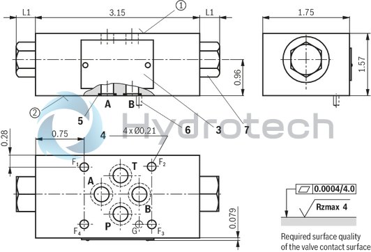 technical illustration-R900347504-Size 6, A1 &rarr; A2, B1 &rarr; B2, mechanically actuated