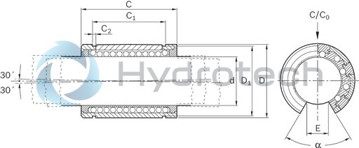 technical illustration-R067104000-Super LB A, open, 40, without seal