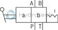 technical illustration-R900479281-4/3-, 4/2- or 3/2-way version Porting pattern according to DIN&nbsp;24340 form A (without locating hole) Porting pattern according to ISO&nbsp;4401-03-02-0-05 (with locating hole) Type of actuation: hand lever Inductive position switch and proximity sensors (contactless)