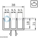 technical illustration-3842526588-Sliding door profile PVC, N8