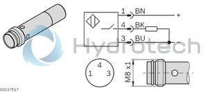 technical illustration-3842542500-Sensor &Oslash; 6.5 x 30 mm