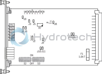 technical illustration-R900738804-Pump A10VSO BR31 with external analog electronics