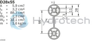 technical illustration-3842536730-Bracket D28 85 x 47 x 4