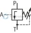 technical illustration-0811104126-Direct operated valves for limiting a system pressure Use as pilot control valve For subplate mounting and control panel design