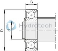 technical illustration-R159062500-Assembly group bearing unit LAD, size 32 x 5/10/20/32/64