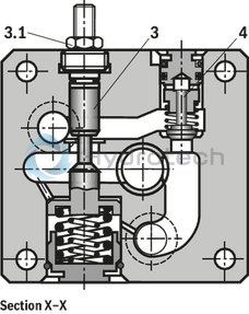 technical illustration-R900424902-Size 16, A &rarr; B, B &rarr; A, mechanically actuated