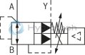 technical illustration-R901350583-Size 10, B &rarr; A, electrical with integrated electronics, 24 VDC