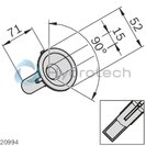 technical illustration-TOOLHOLDER-Tool holder diameter 52