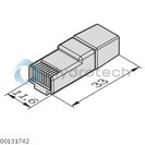 technical illustration-3842540120-Pressure wave control strip (F) Pressure wave sensor (G)