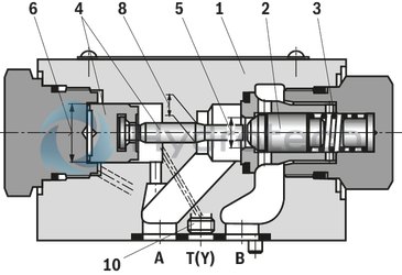 technical illustration-R900494086-For subplate mounting Porting pattern according to &nbsp;ISO 4401-03-02-0-05 and &nbsp;ISO 5781-03-04-0-00 For the leakage-free blocking of one actuator port With internal pilot oil return Various cracking pressures, optional With or without pre-opening, optional Check valve installation sets available individually Corrosion-resistant design, optional