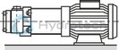 technical illustration-R900506809-Variable displacement pump, size 118 cm&sup3;, pressure 160 bar for industrial applications, open circuit