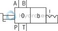 technical illustration-R900338009-4/3-, 4/2- or 3/2-way version Porting pattern according to DIN&nbsp;24340 form A (without locating hole) Porting pattern according to ISO&nbsp;4401-03-02-0-05 (with locating hole) Type of actuation: Rotary knob Inductive position switch and proximity sensors (contactless)