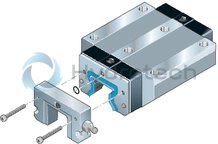 technical illustration-R182322110-Roller runner block, SLS, size 25, steel CS, accuracy super precision, average preload