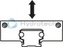 technical illustration-RUNNER BLACK-The cam roller runner block is characterized by the following product features: Format SNS, size 25, aluminum, accuracy economic, load class FN