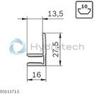 technical illustration-3842524064-Clamping profile 1S, N10 L3000