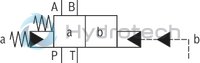 technical illustration-R901018683-Size 25, symbol Q, with hydraulic actuation