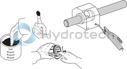 technical illustration-R170225020-Linear set (aluminum), HE-H-50, with two seals