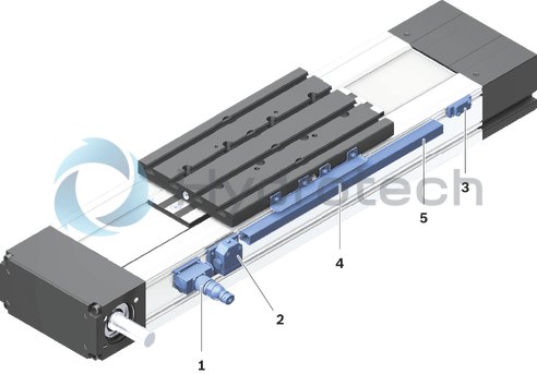 technical illustration-R037230005-Screw support for the realization of high speeds on long assembly lengths for CKK-200