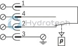 technical illustration-R901102362-200 bar, micro switch with NC contact/NO contact function, device connector DIN EN 175301-803 (large cubic connector)