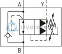 technical illustration-R901311469-Size 10, B &rarr; A, electrical with external electronics, 24 VDC