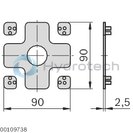 technical illustration-10.58-Longitudinal end connector 45x90