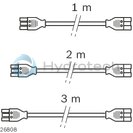 technical illustration-3842552226-Color temperature: 5000&nbsp;K With GST connecting socket (black&nbsp;=&nbsp;230&nbsp;V; blue&nbsp;=&nbsp;dimming) Service life: EU: 60,000&nbsp;h, USA/CAN: 50,000&nbsp;h Suitable for use at ESD workstations Controller By turning the rotary button, you can dim the lighting strength of the LED system lamps Multi-lamp dimming with a single controller available on request Connection cable DIM For wiring the controller to the system lamps Secure plug-and-play installation available in different lengths Color of plug: blue, color of cable: black POWER H-distributor (230 V) For connecting up to three lamps to one mains connection Compatible with 40x40 or 45x45 cable duct Color: black