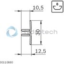 technical illustration-3842524064-Clamping profile 1S, N10 L3000