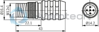 technical illustration-R901302671-Direct operated high-response valves with control spool and sleeve in servo quality Operated on one side, 4/4 fail-safe position in switched-off condition Integrated digital axis control functionality (IAC-R) for:<br>
- Position control with underlying velocity control<br>
- DSC functionality Analog sensor interface for current and voltage Digital sensor interfaces for:<br>
- 1 x length measurement system 1 Vpp or<br>
- 1 x length measurement system SSI or<br>
- 1 x length measurement system EnDat 2.2 Clock-synchronized command value presetting according to PROFIdrive profile V4.0<br>
- Telegram 5 or 105 PROFIBUS DP/V1, DP/V2 Quick start-up via PC and commissioning software