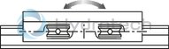 technical illustration-R190415210-The cam roller double bearing is characterized by the following product features: Format SNS, size 52, aluminum, accuracy economic, load class FN