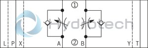 technical illustration-R900468786-Size 25, A1 → A2, B1 → B2 or A2 → A1, B2 → B1, mechanically actuated