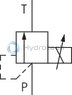 technical illustration-R901000847-Size 6, P → T, electrical with external amplifier, 24 V DC