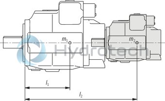 technical illustration-R901375786-A SYHDFEn-1X control system is used for the electro-hydraulic control of swivel angle, pressure and power (partially optional, see ordering code) of an axial piston variable displacement pump.<br>
The control system consists of the following components: A4VSO axial piston variable displacement pump optimized for the operation in the control system VT-DFPn-2X or VT-DFPFD-1X proportional valve as pilot valve with integrated electronics including inductive position transducer for valve position sensing. Position transducer for sensing the swivel angle Pressure transducer with suitable signal level and dynamics (optionally HM 20, separate order)