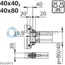 technical illustration-3842538688-Swivel bearing 40x40 <i>designLINE</i>